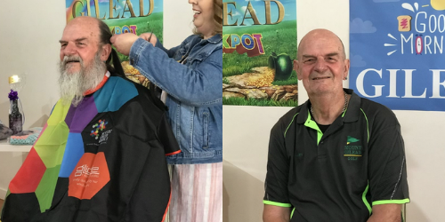 Gary Gorst gave up his beard and ponytail for kids with cancer.